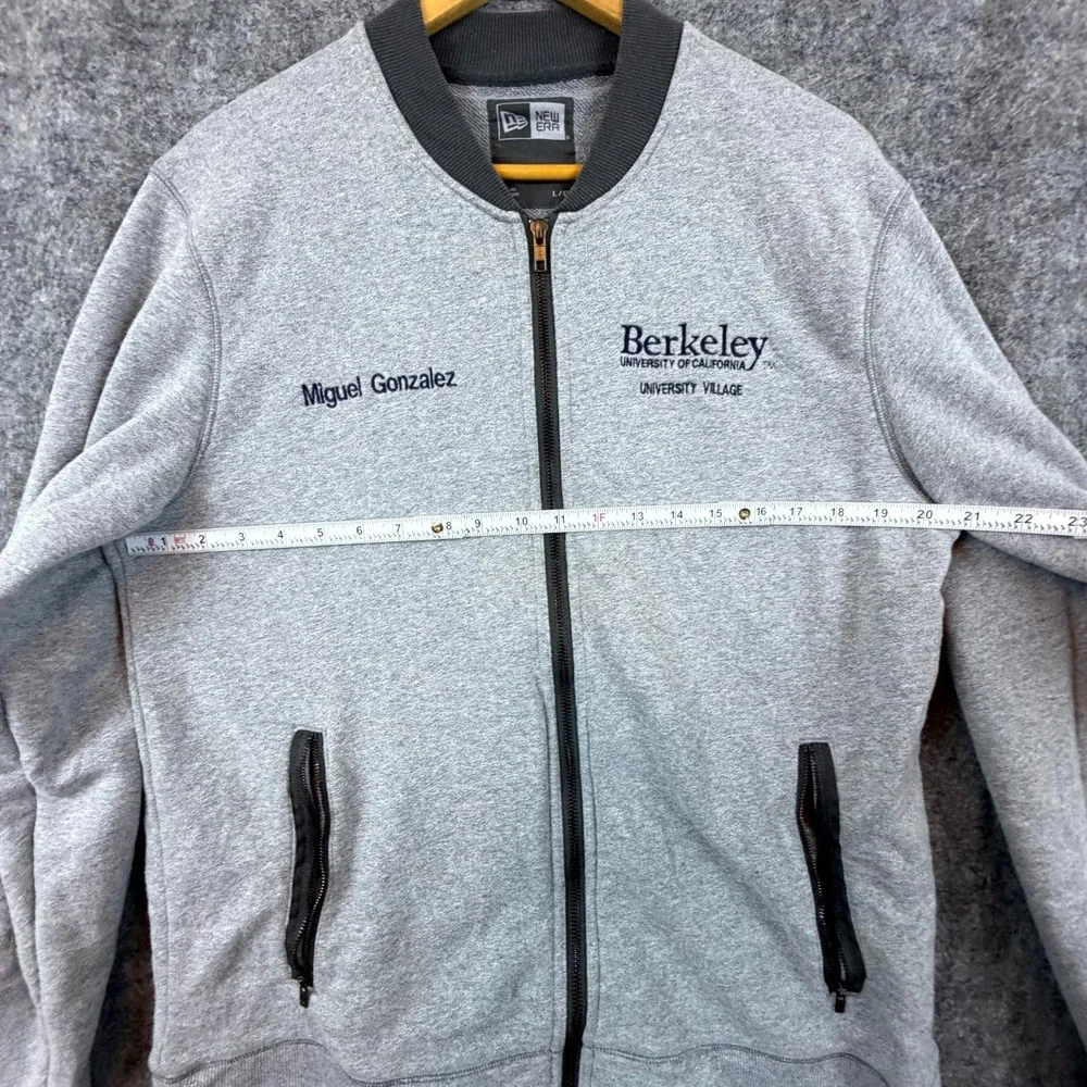 University of California Berkeley New Era Bomber Sweatshirt Mens L Preppy Miguel